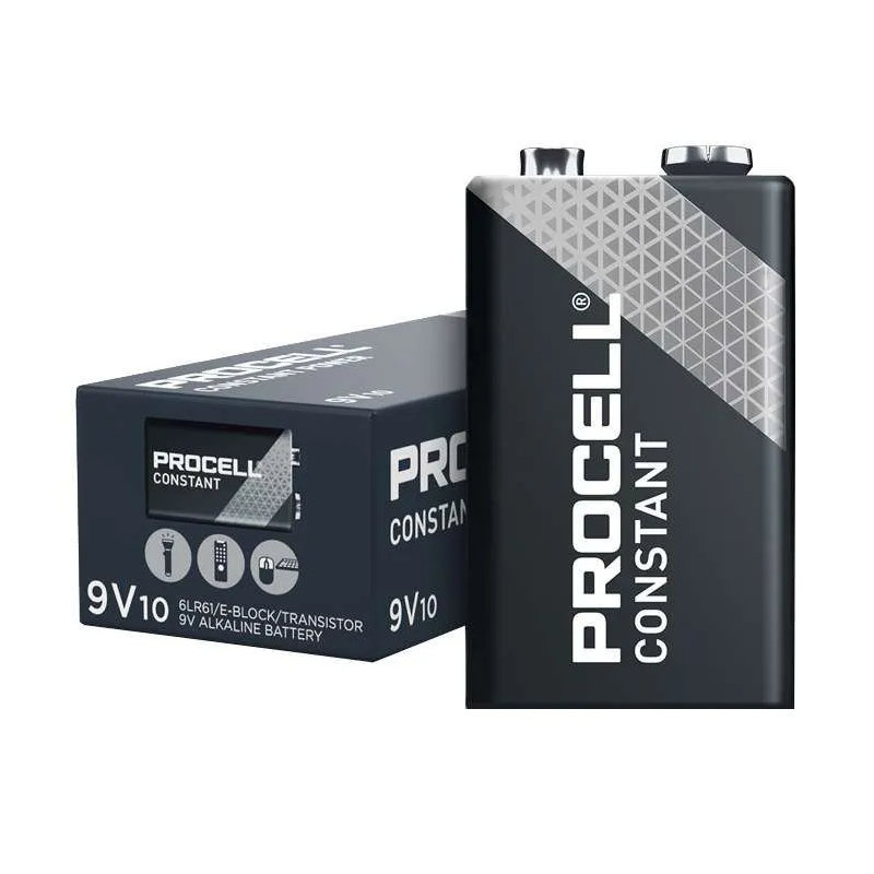 Duracell "PROcell/Industrial" Alkaline Batteries - PP3 - 9v