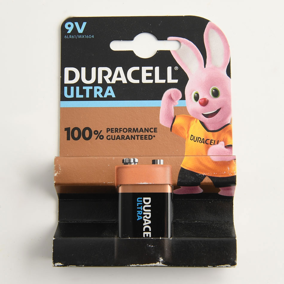 Duracell Ultra Power Alkaline Batteries - PP3 - 9v